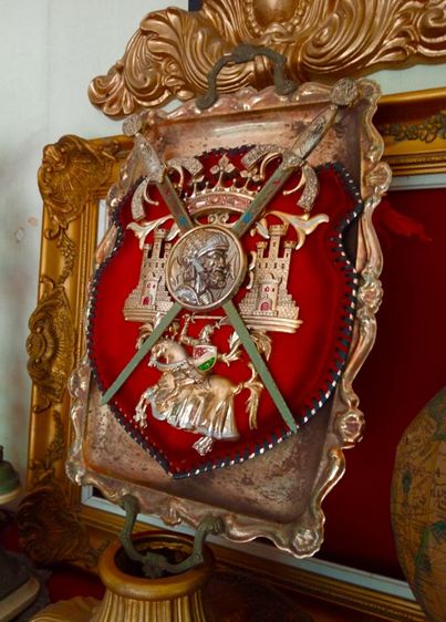 ฝรั่งเศส..โล่ราชวงศ์ฝรั่งเศส..งาน เซอร์วิเนียร์ยุคแรกเก่าโบราณ รูปที่ 7