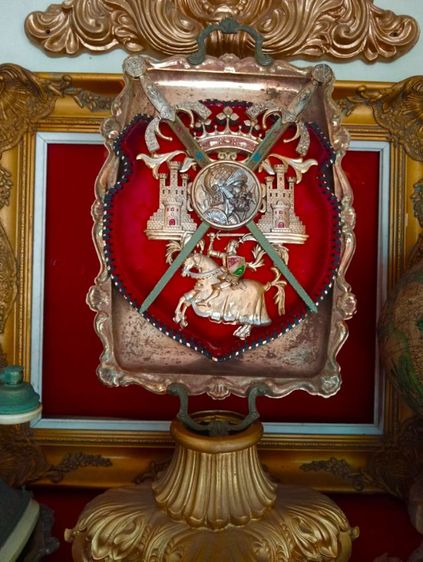 ฝรั่งเศส..โล่ราชวงศ์ฝรั่งเศส..งาน เซอร์วิเนียร์ยุคแรกเก่าโบราณ รูปที่ 11