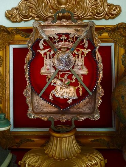 ฝรั่งเศส..โล่ราชวงศ์ฝรั่งเศส..งาน เซอร์วิเนียร์ยุคแรกเก่าโบราณ รูปที่ 14