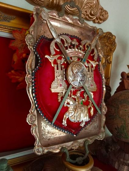 ฝรั่งเศส..โล่ราชวงศ์ฝรั่งเศส..งาน เซอร์วิเนียร์ยุคแรกเก่าโบราณ รูปที่ 15