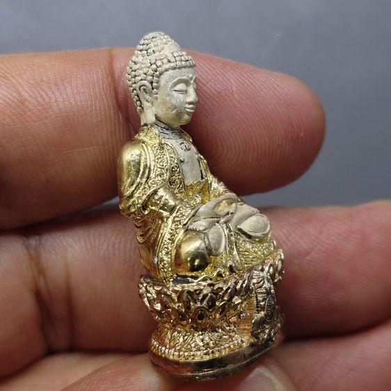 พระกริ่งจีน ต้าเยิ่นถะ เนื้อเงินสามกษัตริย์ ชุดกาญจนาภิเษกครองราชย์ 50 ปี วัดบวรนิเวศวิหาร ปี2538 ไม่มีกล่อง รูปที่ 3