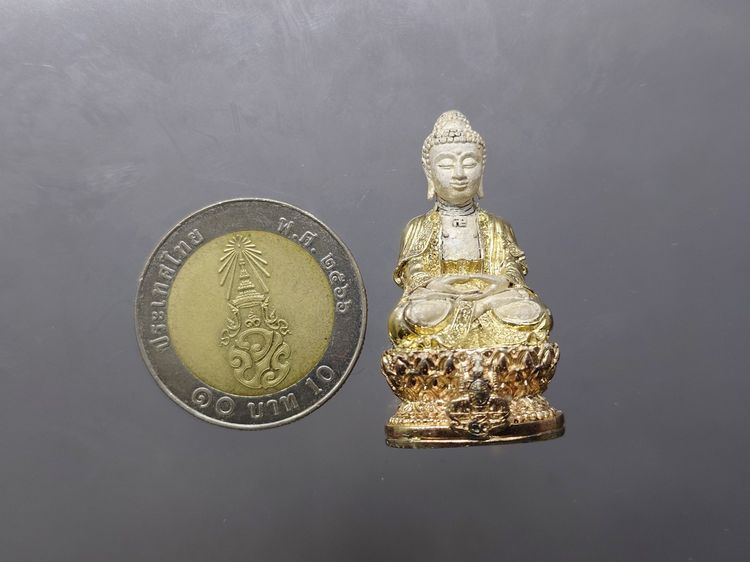 พระกริ่งจีน ต้าเยิ่นถะ เนื้อเงินสามกษัตริย์ ชุดกาญจนาภิเษกครองราชย์ 50 ปี วัดบวรนิเวศวิหาร ปี2538 ไม่มีกล่อง รูปที่ 6