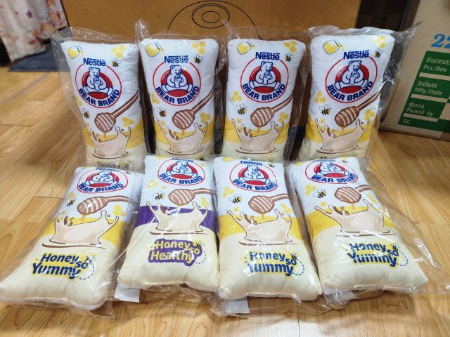 ขายเหมา 8 ใบ หมอนนุ่มนมหมีขนาดเล็ก