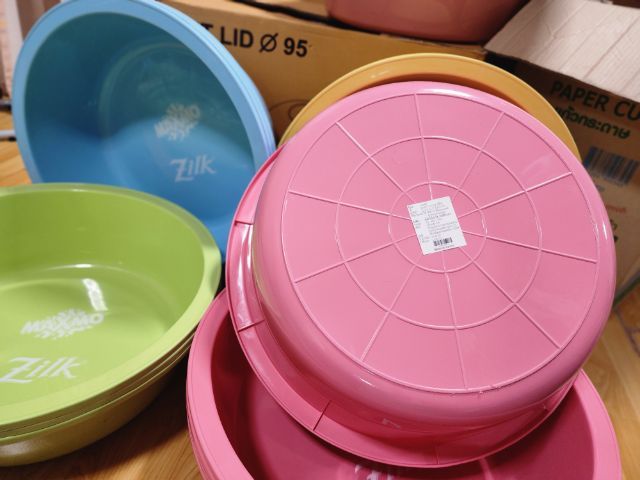 กะละมังลัคกี้ zilk maxmo ขนาด xI 28 ลิตร  สีพาสเทล รูปที่ 3