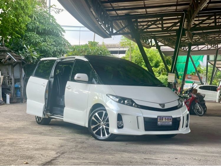 Toyota Estima 2014 2.4 Aeras Van เบนซิน ไม่ติดแก๊ส เกียร์อัตโนมัติ ขาว