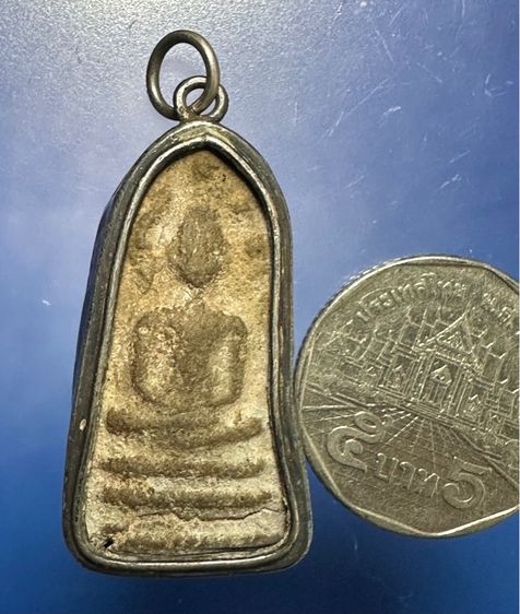 พระผงพิมพ์นาคปรก กรุวัดมอญ อ่างทอง เลี่ยมเงิน รูปที่ 9