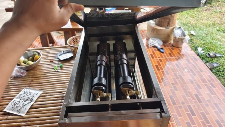 เตาย่างสแตนเลส อินฟาเรด 2 หัวบน รูปที่ 5