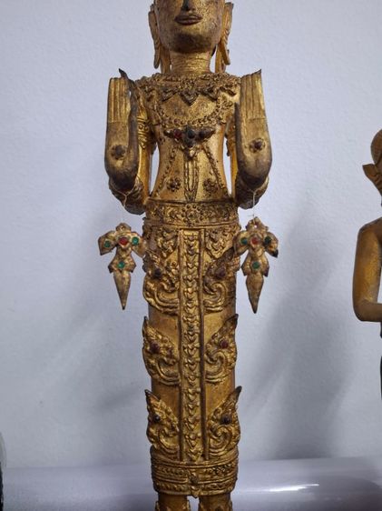 🚩(มาใหม่)พระบูชาทรงเครื่องไม้แกะเก่าโบราณ รูปที่ 5