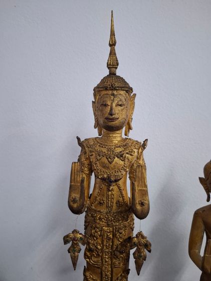 🚩(มาใหม่)พระบูชาทรงเครื่องไม้แกะเก่าโบราณ รูปที่ 4