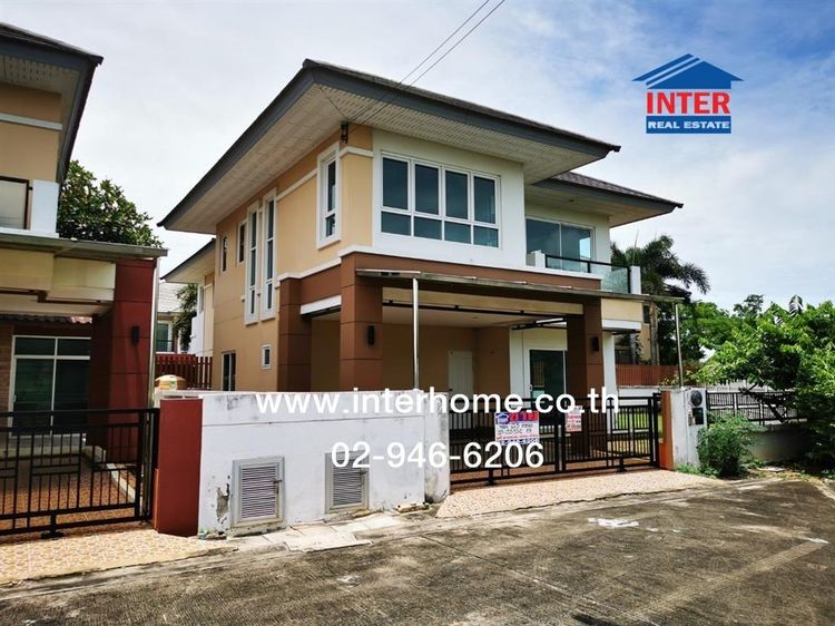 บ้านเดี่ยว 2 ชั้น 67.5 ตร.ว. หมู่บ้านเดอะพาร์ค บางกระเจ้า ถนนพระราม2 เมืองสมุทรสาคร สมุทรสาคร