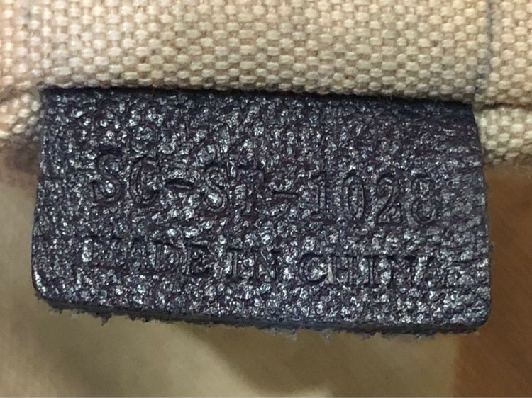 CELINE Tote Bag PVC สีน้ำเงิน Auth  กระเป๋าถือ Céline Tote Bag ผ้าลินินเคลือบสีน้ำเงินกรมท่า รับประกันของแท้ รูปที่ 7