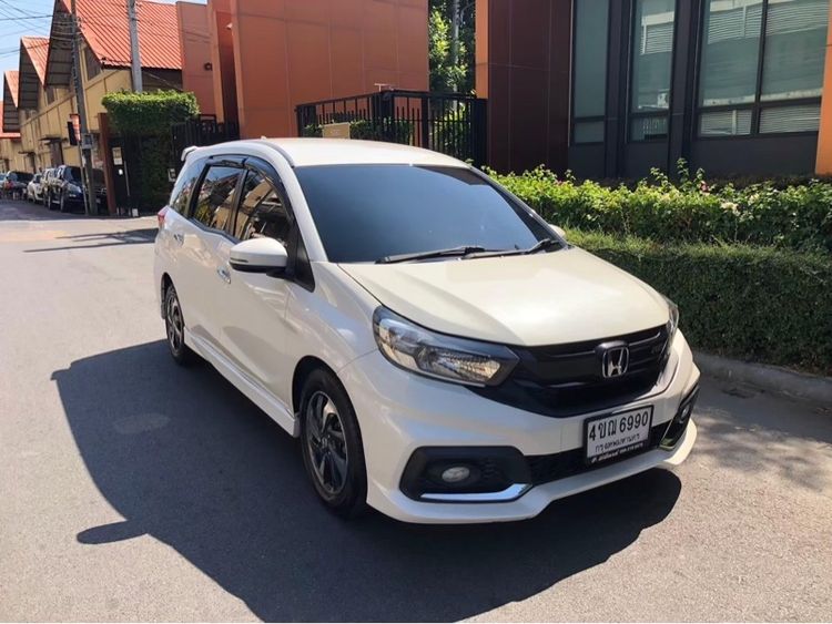 Honda Mobilio 2019 1.5 RS Van เบนซิน ไม่ติดแก๊ส เกียร์อัตโนมัติ ขาว รูปที่ 3
