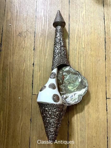 หอยสังข์  เวียนขวาหุ้มกะไหล่เงินขอนใหญ่A6 รูปที่ 13