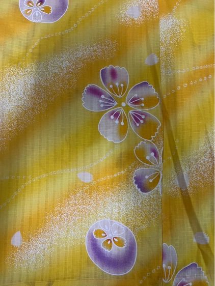 ชุดยูกาตะ พร้อมผ้าคาดเอว(โอบิ) และโบว์ สำเร็จรูป รูปที่ 2