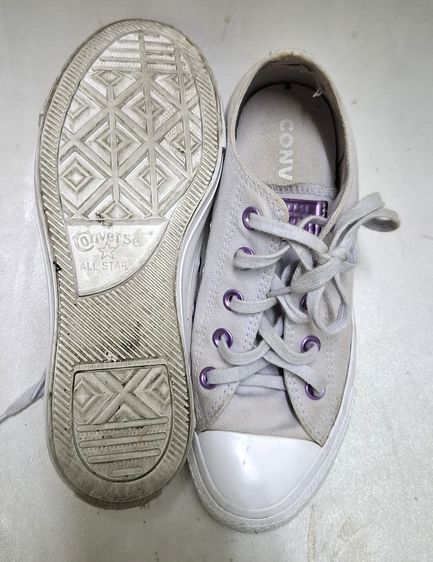 รองเท้าผ้าใบคอนเวิร์ส converse ม่วงพาสเทล รูปที่ 6