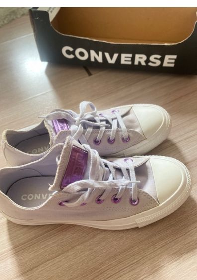รองเท้าผ้าใบคอนเวิร์ส converse ม่วงพาสเทล