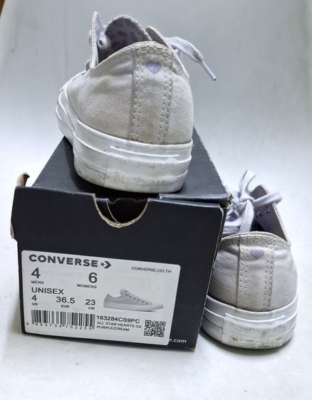 รองเท้าผ้าใบคอนเวิร์ส converse ม่วงพาสเทล รูปที่ 8