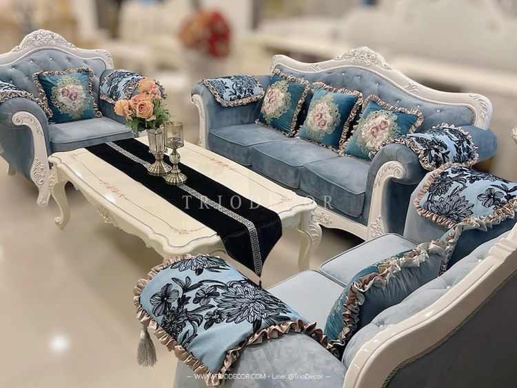 FELICIA-I CLASSIC SOFA SET ชุดโซฟาหลุยส์ 4ชิ้น พร้อมโต๊ะกลางสุดหรู รุ่น เฟลิเซีย-1 รูปที่ 7