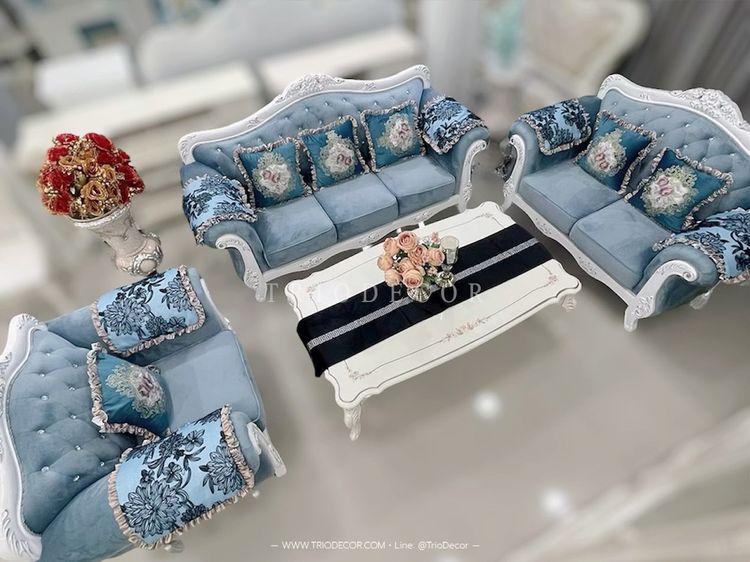 FELICIA-I CLASSIC SOFA SET ชุดโซฟาหลุยส์ 4ชิ้น พร้อมโต๊ะกลางสุดหรู รุ่น เฟลิเซีย-1 รูปที่ 2