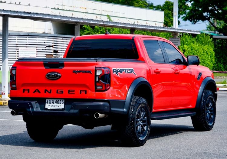 Ford Ranger 2023 Raptor 3.0L V6 Twin-Turbo EcoBoost 4x4 Pickup เบนซิน ไม่ติดแก๊ส เกียร์อัตโนมัติ ส้ม รูปที่ 4