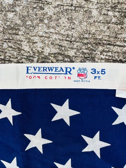 Vintage EVERWEAR DETTRA FLAG U.S.A ธงชาติ รูปที่ 5