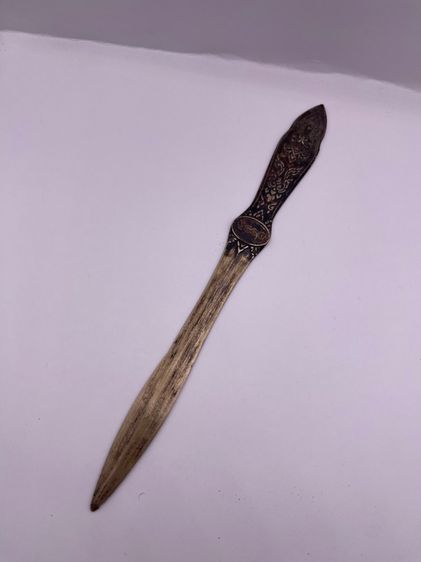 กริช งานที่ระลึกจาก ปั้มน้ำมัน เอสโซ่ ESSO เก่าโบราณสะสม รูปที่ 3