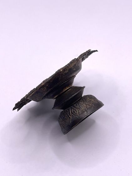 พานทองเหลืองจิ๋ว เก่าสะสม รูปที่ 4