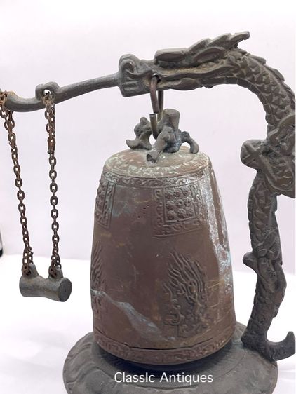 ระฆัง มังกร ทองเหลือง สะสม รูปที่ 10