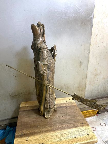 เทพเจ้า กวนอู ทองเหลือง องค์ใหญ่สะสม รูปที่ 10