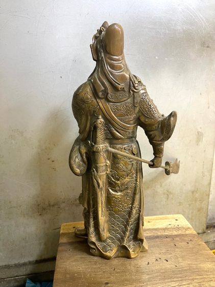 เทพเจ้า กวนอู ทองเหลือง องค์ใหญ่สะสม รูปที่ 11