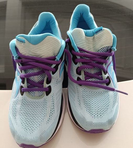 ขายถูก Saucony Pwrrun สีฟ้า size 40 250cm ของแท้ สภาพดี เบามาก รูปที่ 4