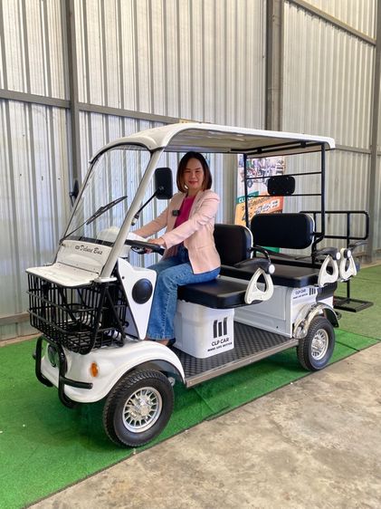 รถไฟฟ้า 4 ล้อ รถกอล์ฟไฟฟ้า 6 ที่นั่ง (ไซส์ใหญ่)  รุ่น M-01B Big Plus ยี่ห้อ CLP CAR (รถไฟฟ้าพรีเมี่ยม) รูปที่ 4