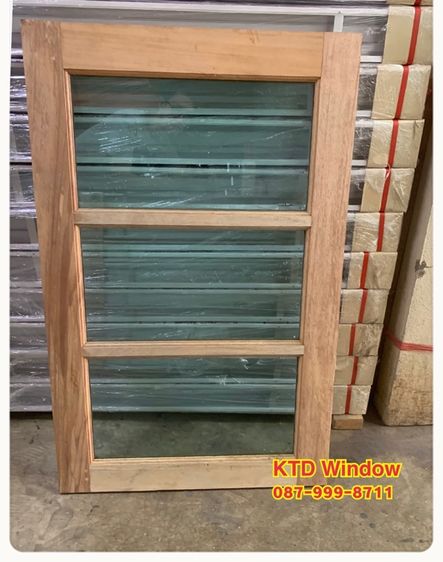 หน้าต่าง70x90 ไม้เนื้อแข็ง (ราคาไม่รวมกระจก) รูปที่ 3