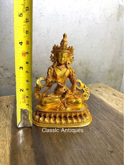 พระโพธิสัตว์ธิเบต กะไหล่ทอง สะสม S1 รูปที่ 8