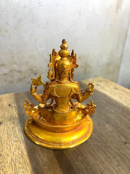 พระโพธิสัตว์ธิเบต กะไหล่ทอง สะสม S2 รูปที่ 5
