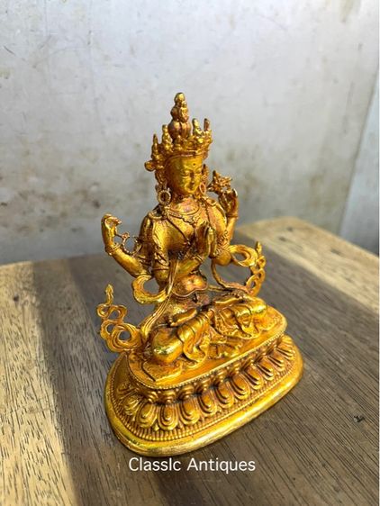 พระโพธิสัตว์ธิเบต กะไหล่ทอง สะสม S2 รูปที่ 3