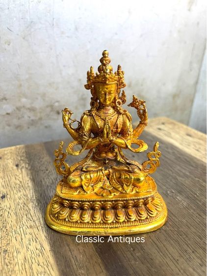 พระโพธิสัตว์ธิเบต กะไหล่ทอง สะสม S2