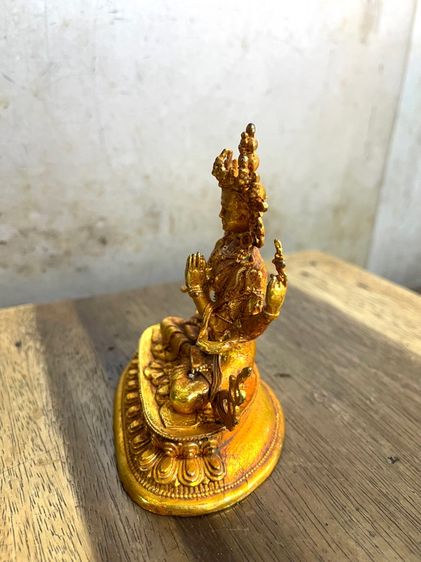 พระโพธิสัตว์ธิเบต กะไหล่ทอง สะสม S2 รูปที่ 6