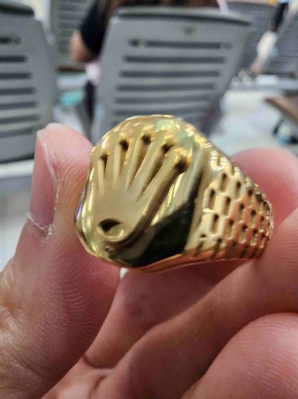 แหวน ROLEX  เก่าเก็บ  เขียน18K สวย สภาพดี รุ่นเก่า หายาก สร้างน้อย ขายตามสภาพ พร้อมส่งครับพี่ๆ  รูปที่ 3