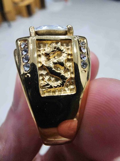 แหวน หัวเพชร เก่าเก็บ ขายตามสภาพ สวยหายากรุ่นเก่า เขียน18K  พร้อมส่งครับ รูปที่ 5