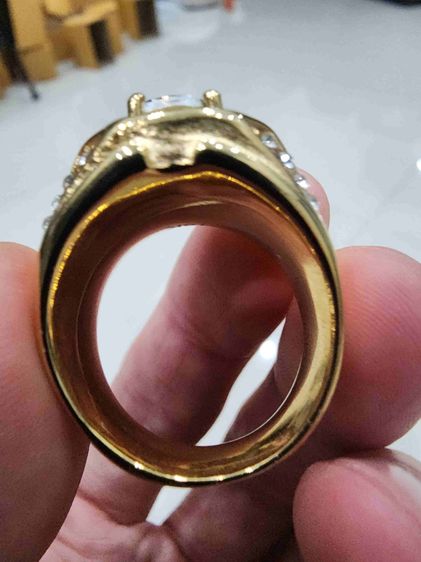 แหวน หัวเพชร เก่าเก็บ ขายตามสภาพ สวยหายากรุ่นเก่า เขียน18K  พร้อมส่งครับ รูปที่ 4