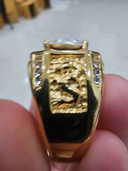 แหวน หัวเพชร เก่าเก็บ ขายตามสภาพ สวยหายากรุ่นเก่า เขียน18K  พร้อมส่งครับ รูปที่ 3