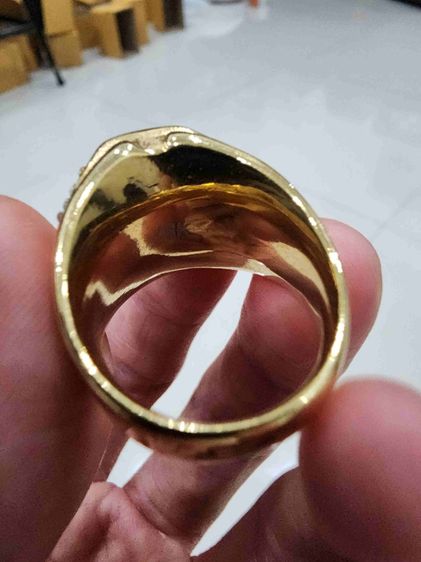 แหวน หัวเพชร เก่าเก็บ ขายตามสภาพ สวยหายากรุ่นเก่า เขียน18K  พร้อมส่งครับ รูปที่ 8