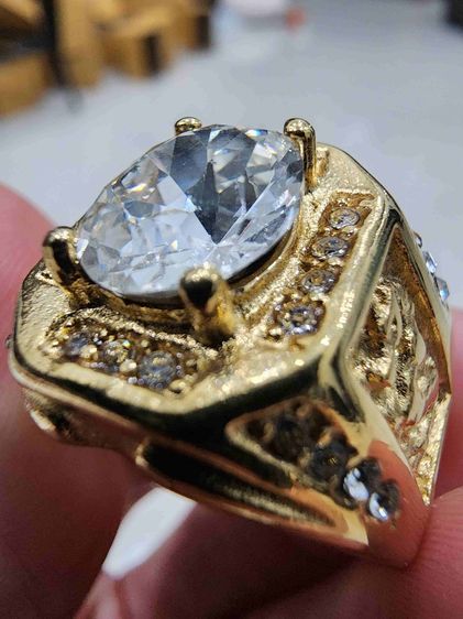 แหวน หัวเพชร เก่าเก็บ ขายตามสภาพ สวยหายากรุ่นเก่า เขียน18K  พร้อมส่งครับ รูปที่ 9