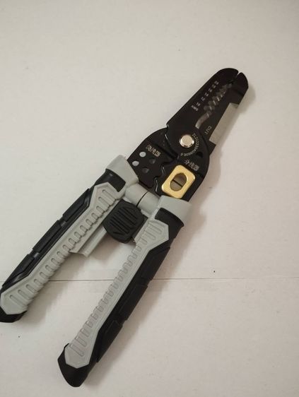 คีมตัดปอกสายไฟ 7 นิ้ว คีมปอกสายไฟ คีมช่างไฟฟ้าวัสดุสแตนเลส ตัดได้ทั้งสายอ่อนและสายแข็ง เก็บปลายทาง รูปที่ 7