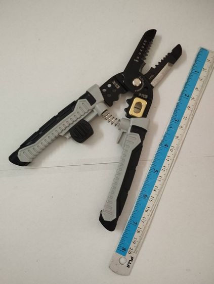 คีมตัดปอกสายไฟ 7 นิ้ว คีมปอกสายไฟ คีมช่างไฟฟ้าวัสดุสแตนเลส ตัดได้ทั้งสายอ่อนและสายแข็ง เก็บปลายทาง รูปที่ 5