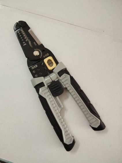 คีมตัดปอกสายไฟ 7 นิ้ว คีมปอกสายไฟ คีมช่างไฟฟ้าวัสดุสแตนเลส ตัดได้ทั้งสายอ่อนและสายแข็ง เก็บปลายทาง รูปที่ 8