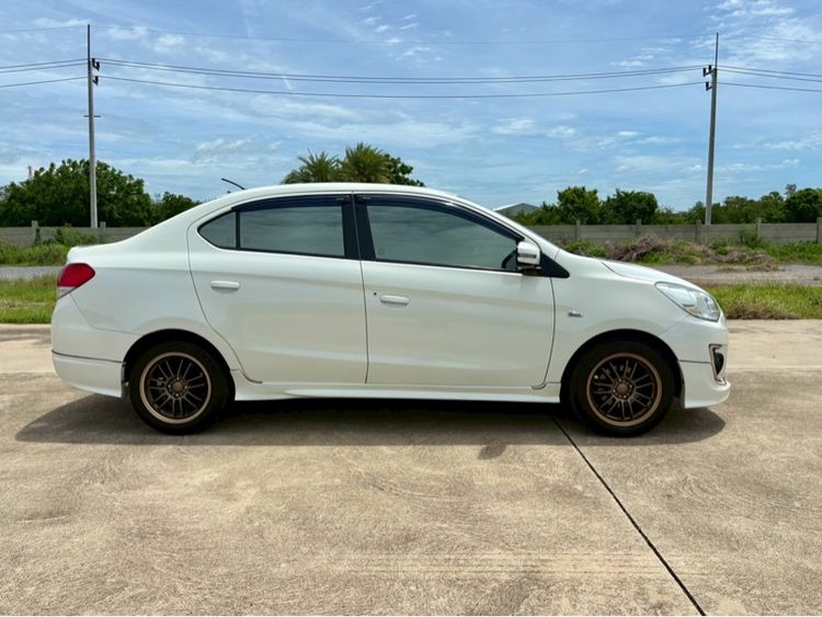Mitsubishi Mirage 2013 1.2 GLS Sedan เบนซิน ไม่ติดแก๊ส เกียร์อัตโนมัติ ขาว รูปที่ 3