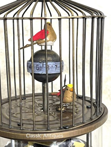 นาฬิกากรงนก ทองเหลือง สะสมA3 รูปที่ 2