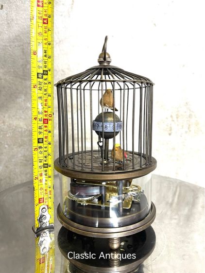 นาฬิกากรงนก ทองเหลือง สะสมA3 รูปที่ 13